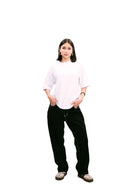 White Daily Boxy Tee