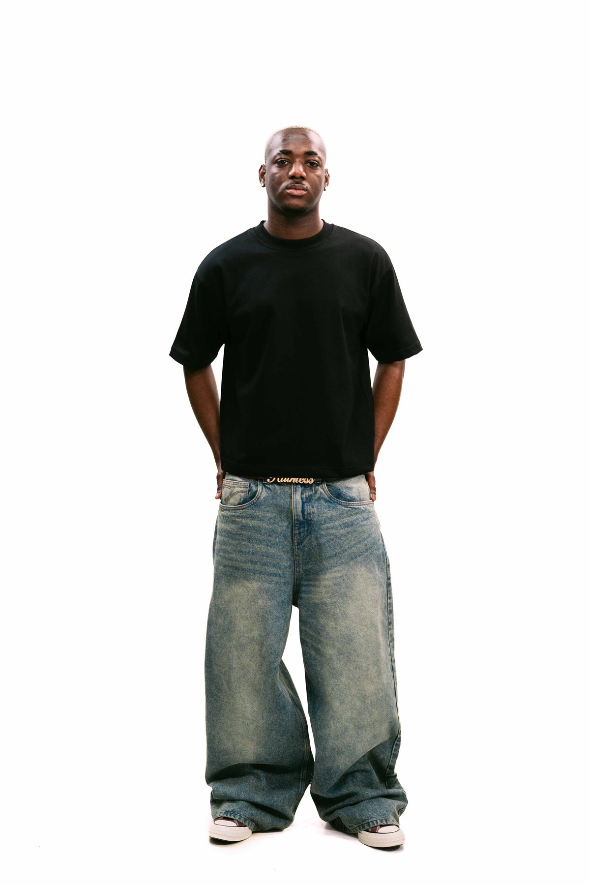 Black Daily Boxy Tee