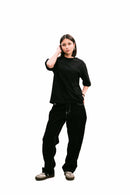 Black Daily Boxy Tee