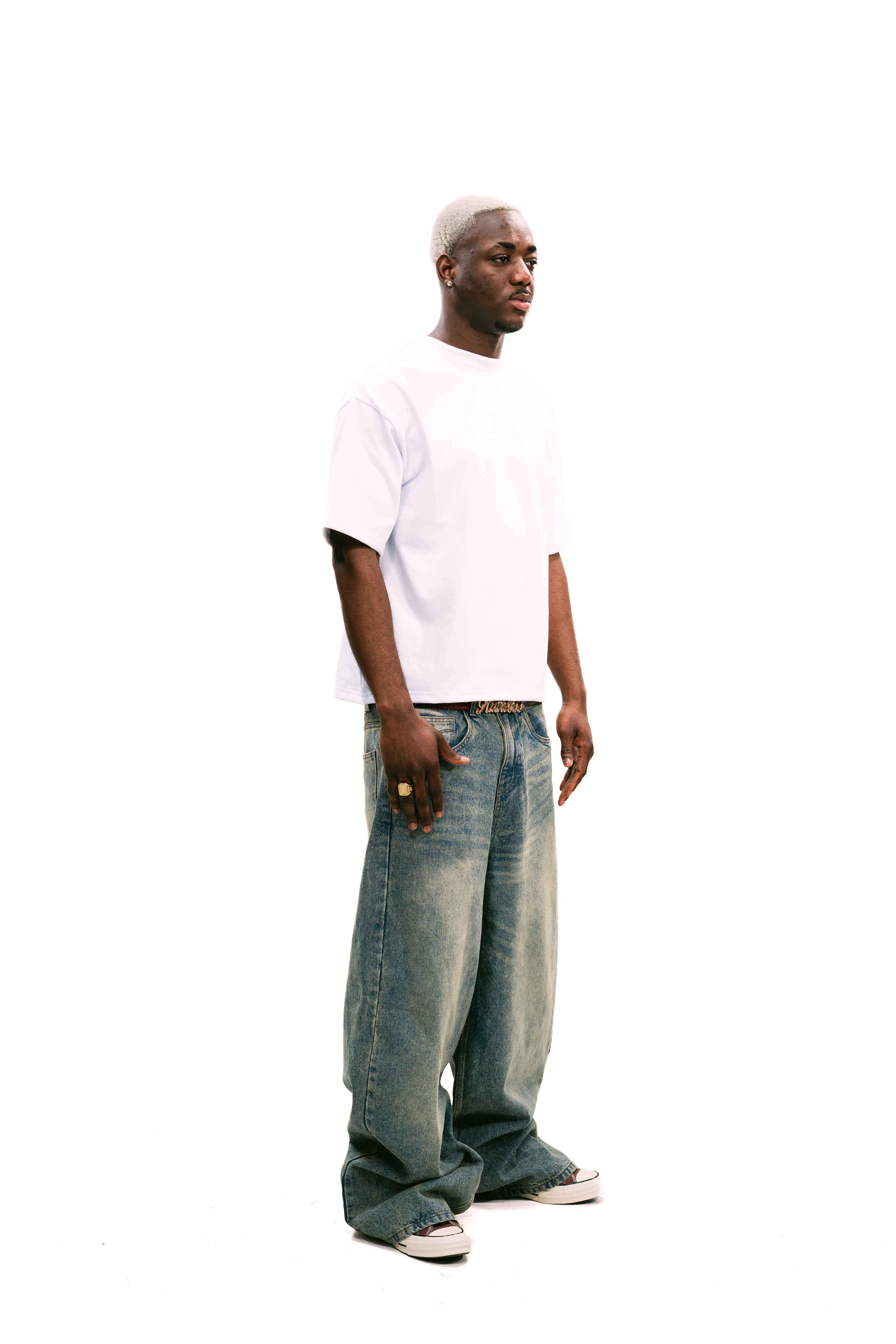 White Daily Boxy Tee
