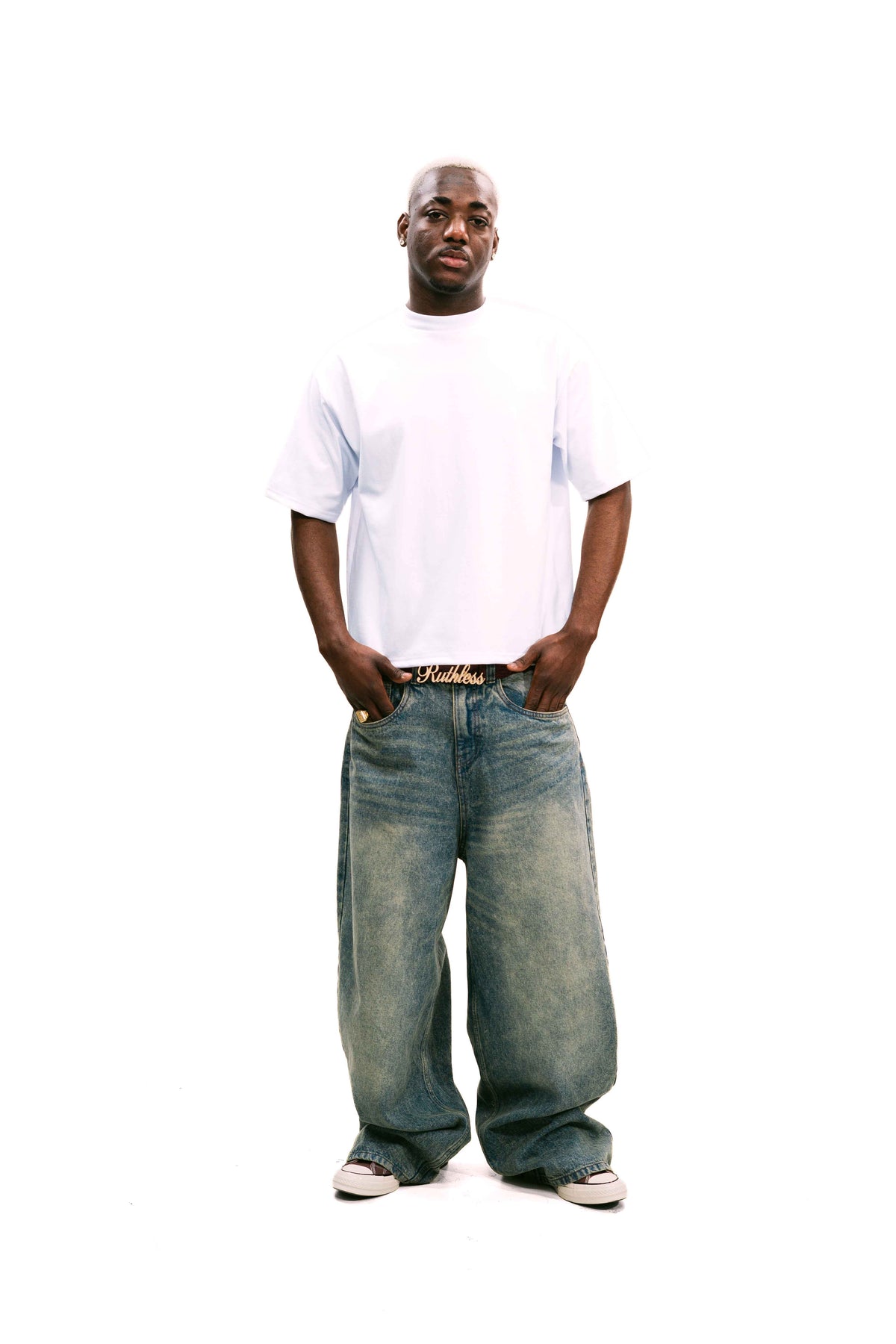 White Daily Boxy Tee