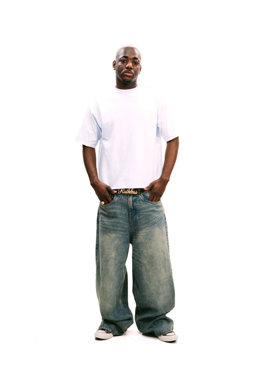 White Daily Boxy Tee