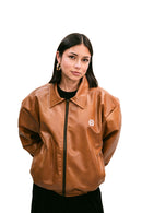 Haze Leather Jacket Camel