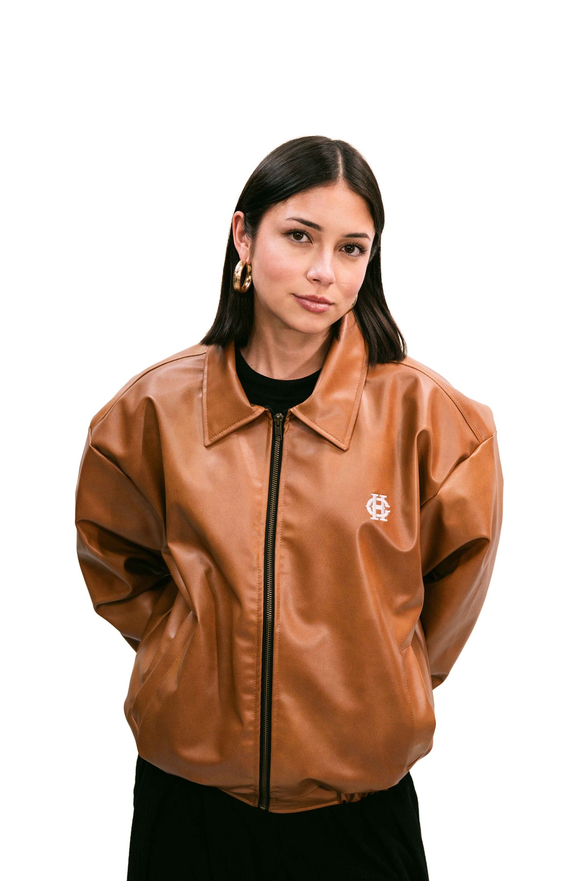 Haze Leather Jacket Camel