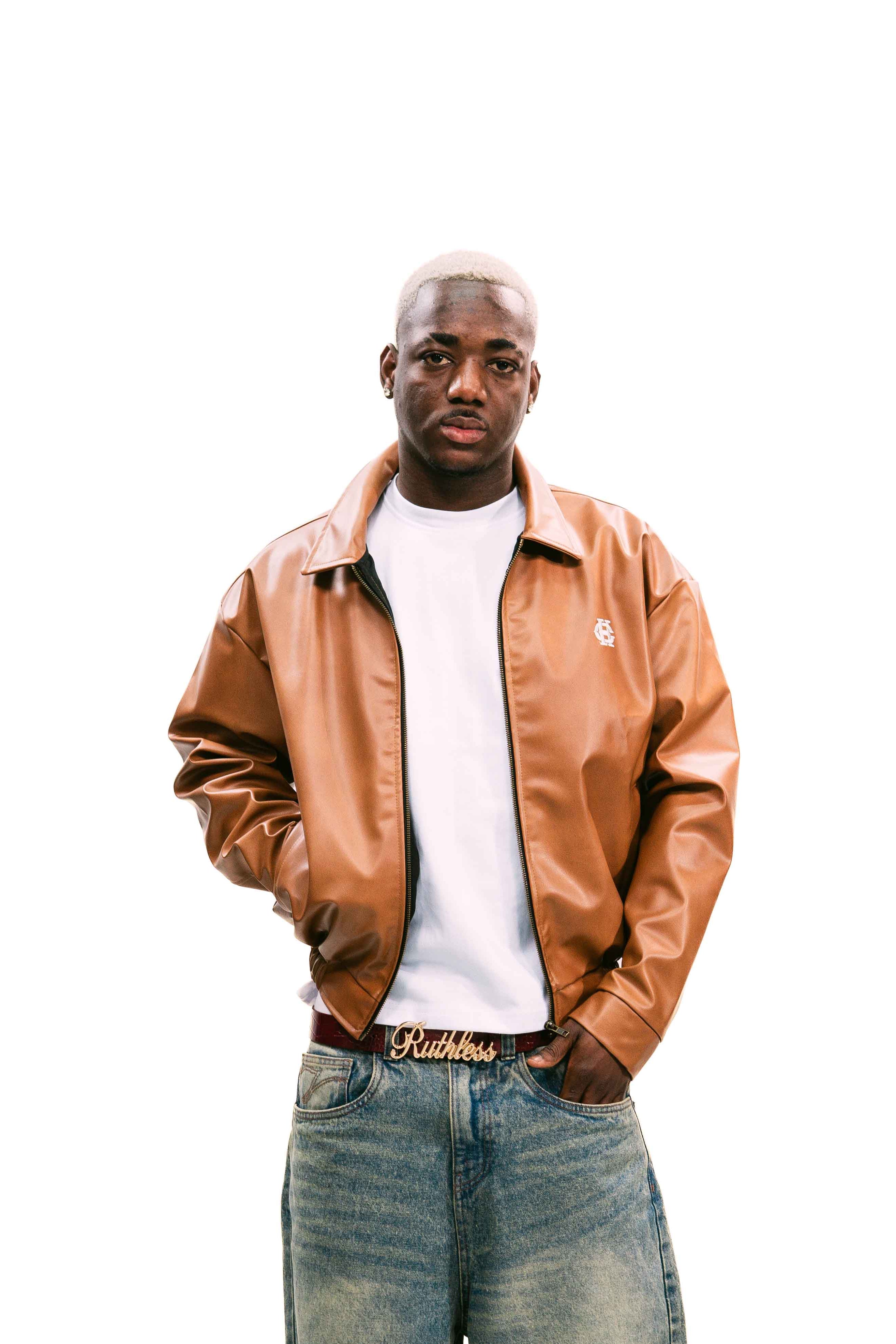 Haze Leather Jacket Camel