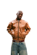 Haze Leather Jacket Camel