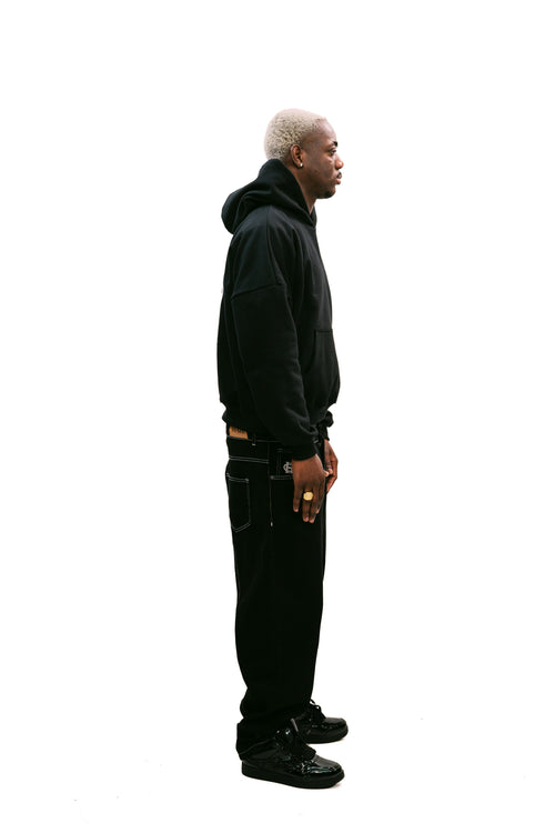 Black Icon Denim Pants