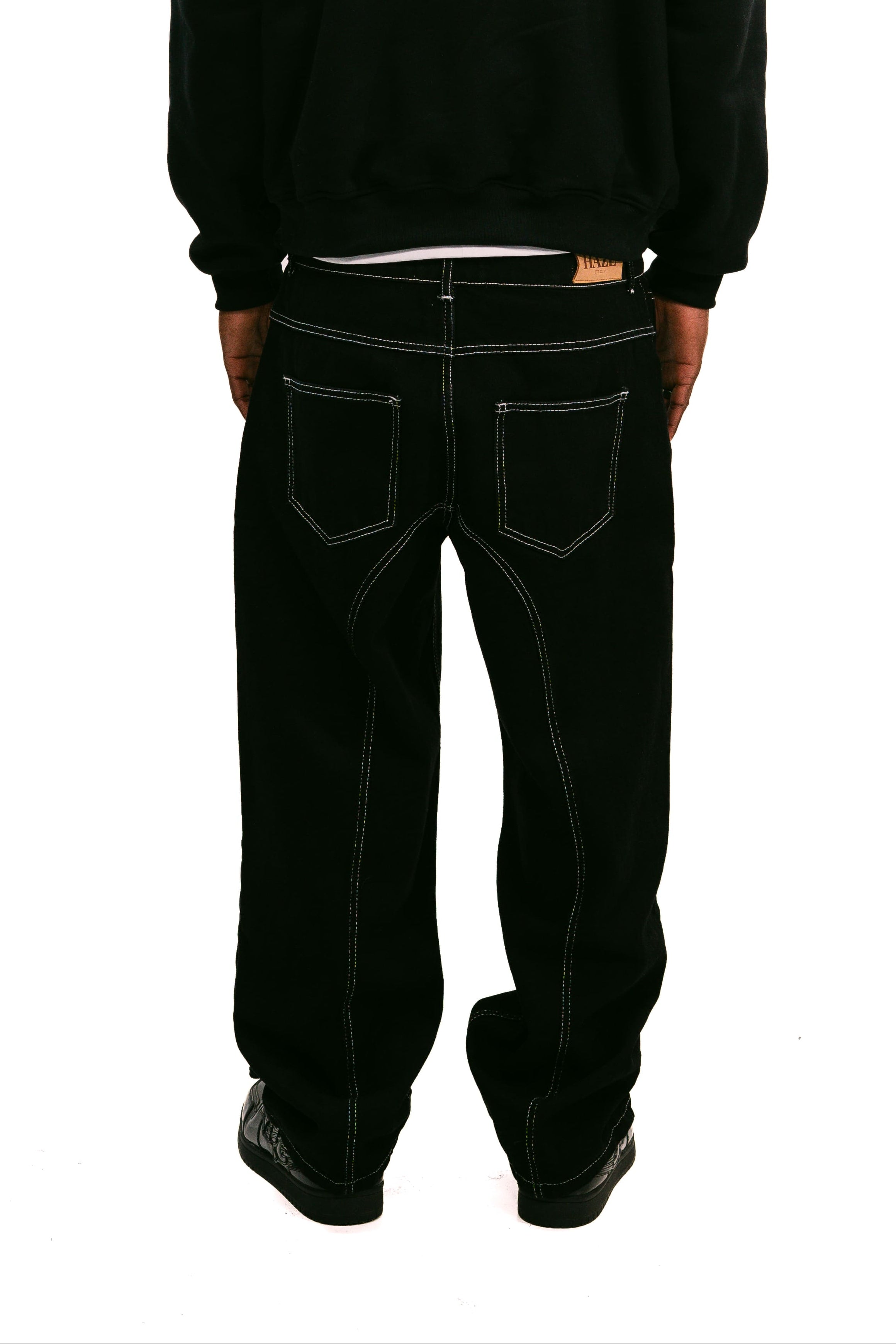 Black Icon Denim Pants