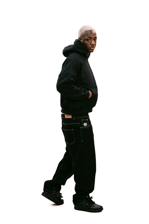 Black Icon Denim Pants
