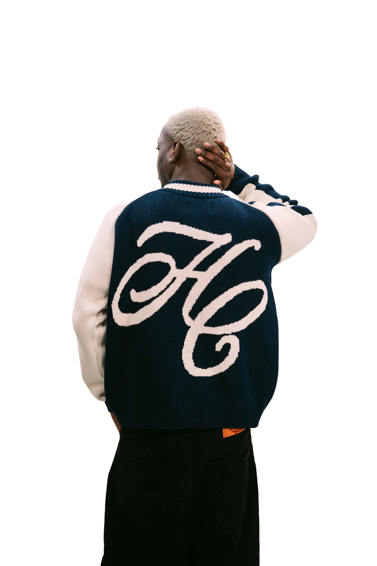 "Clubhouse" Zipper Knit Navy