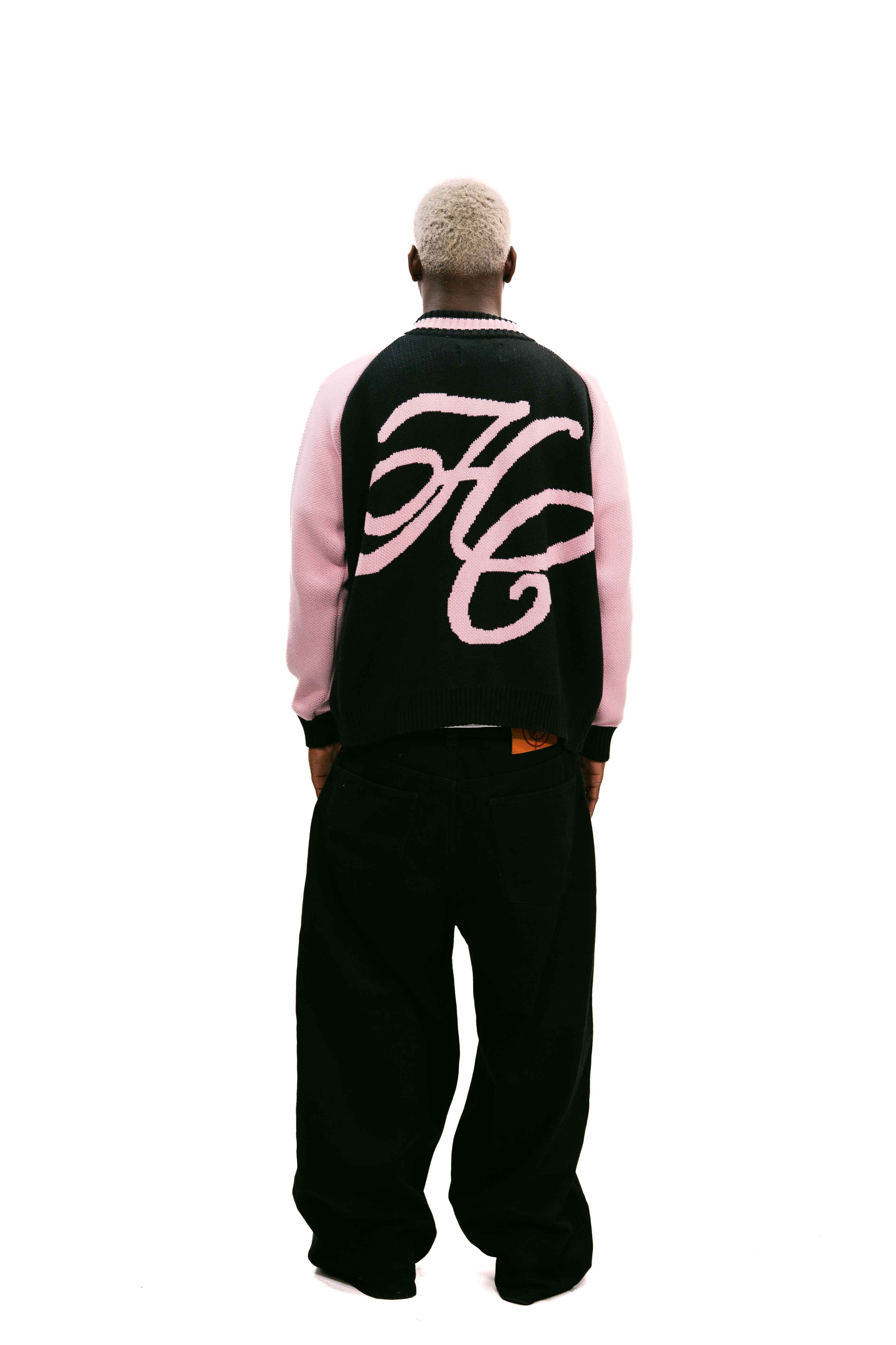 "Clubhouse" Zipper Knit Black