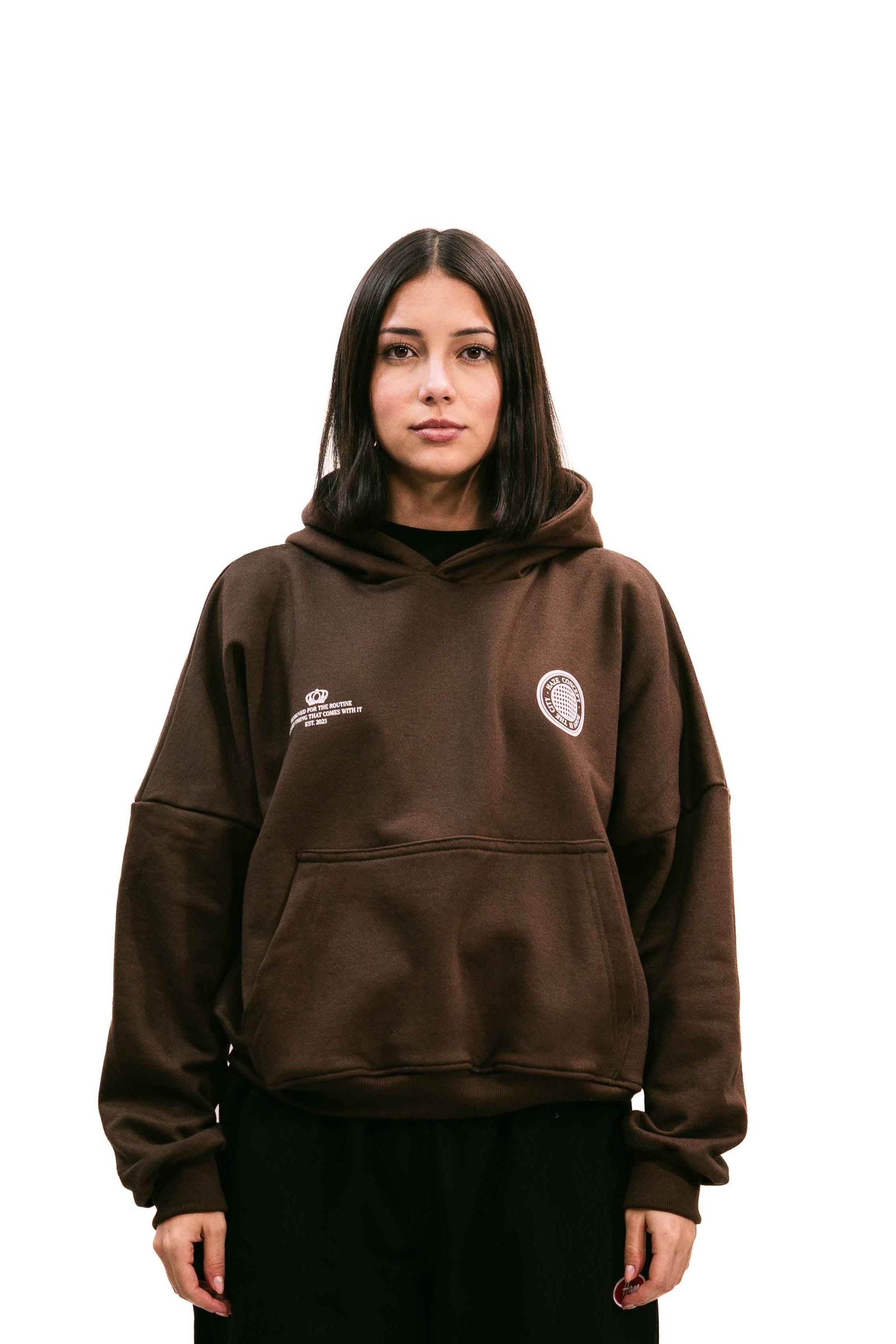 Hoodie "The Locals" Chocolate