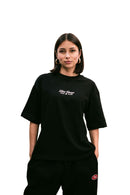 "Archives" Black Boxy Fit Tee