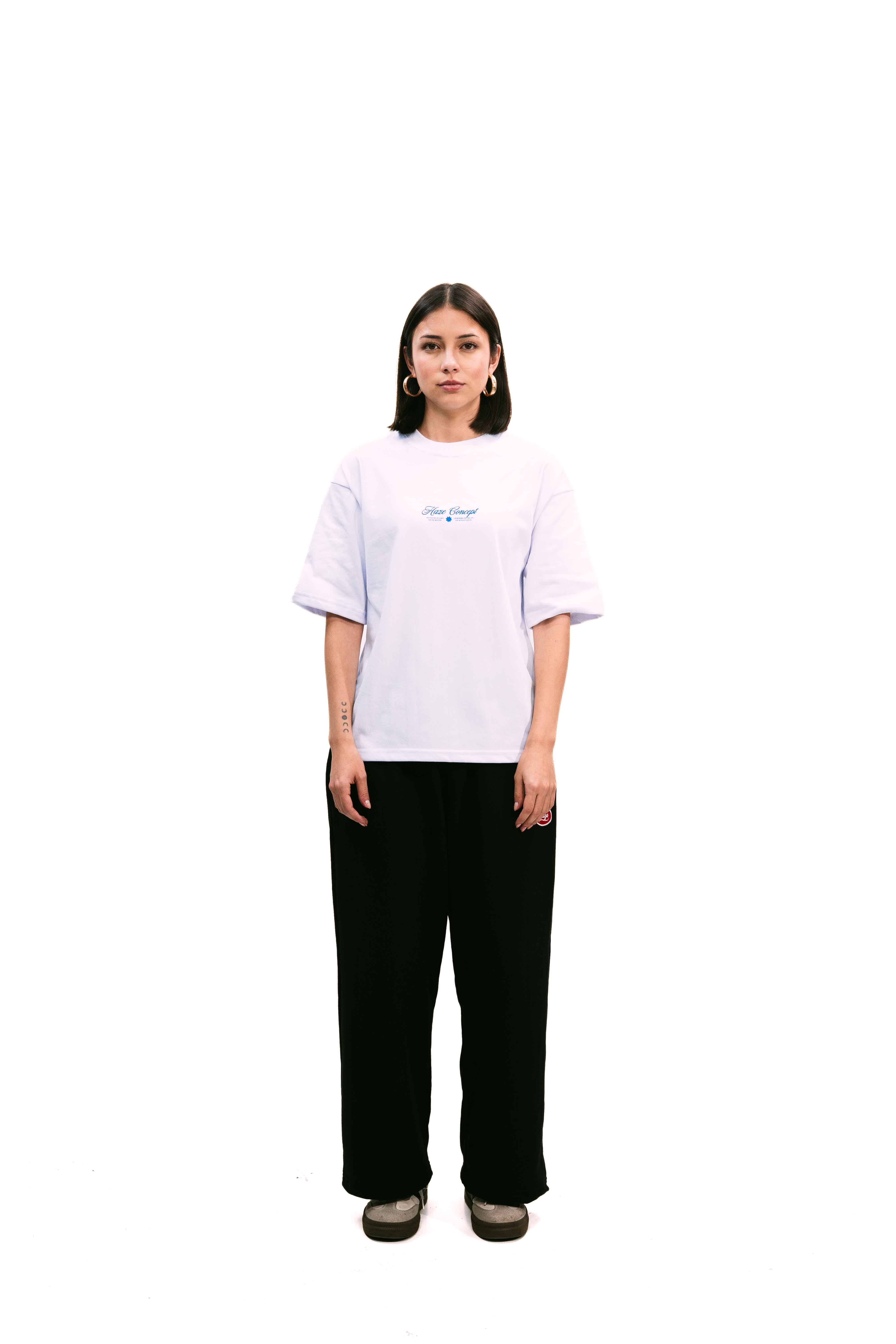 "Archives" White Boxy Fit Tee