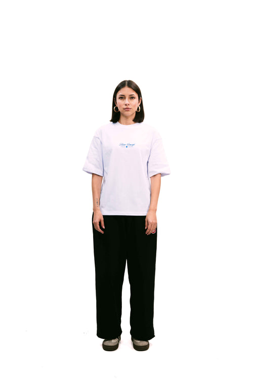 "Archives" White Boxy Fit Tee
