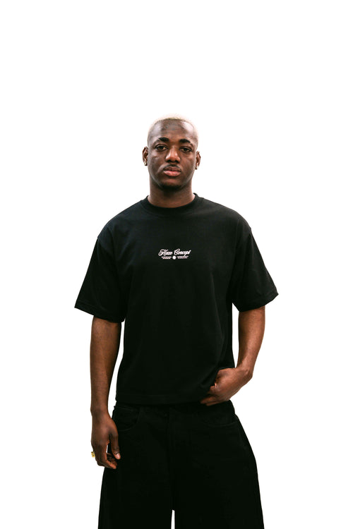 "Archives" Black Boxy Fit Tee