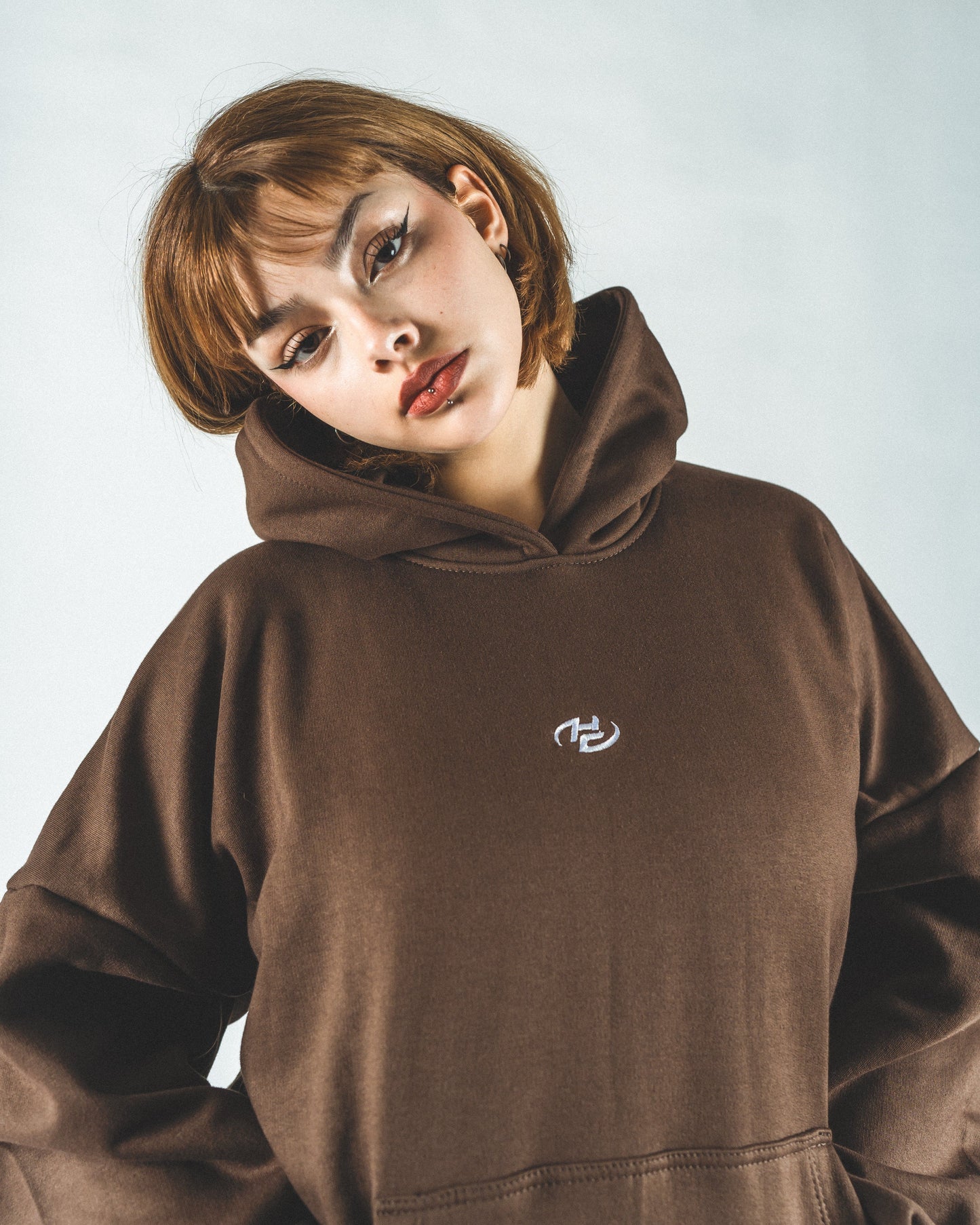 Boxy Fit Hoodie Chocolate