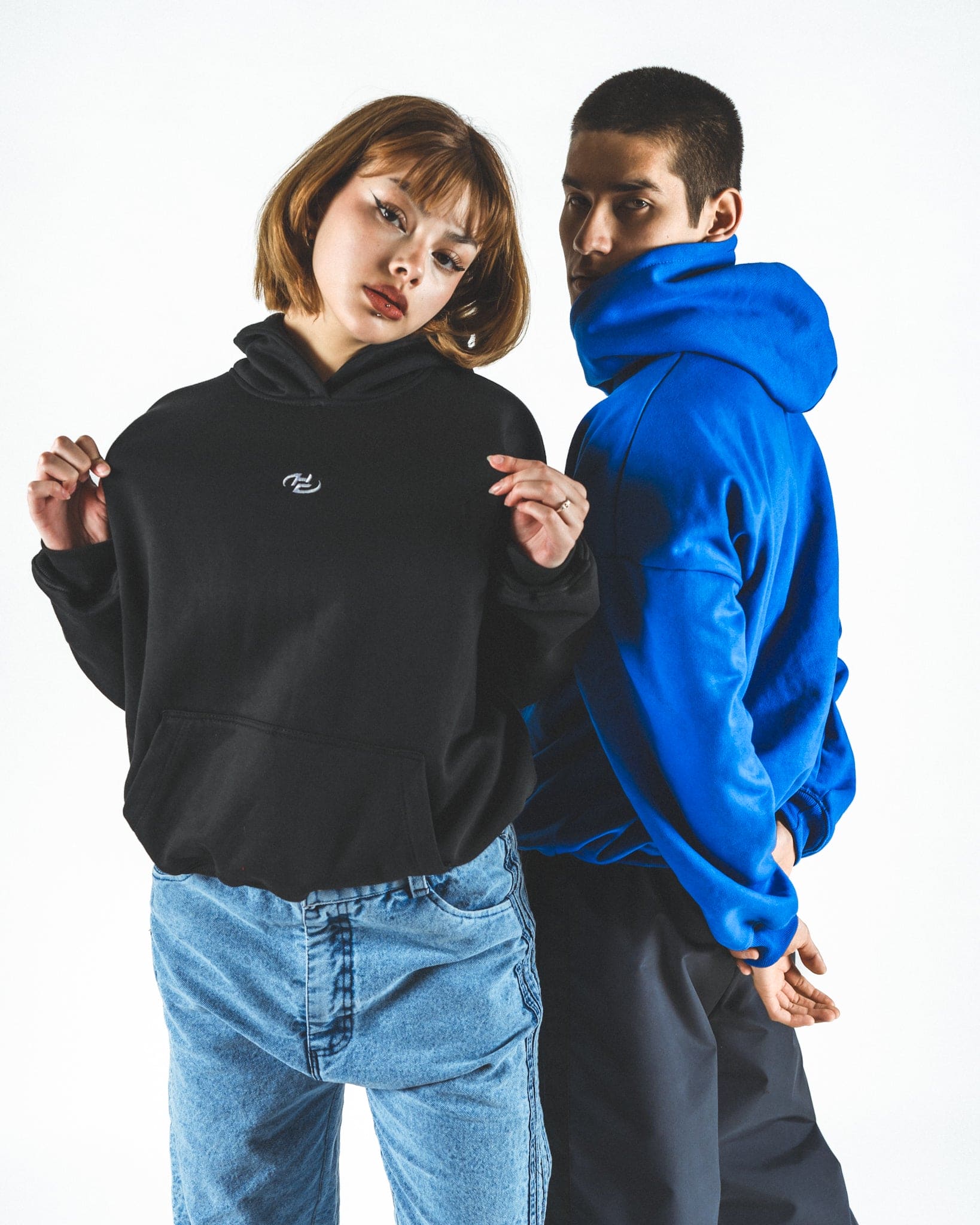 Boxy Fit Hoodie Black