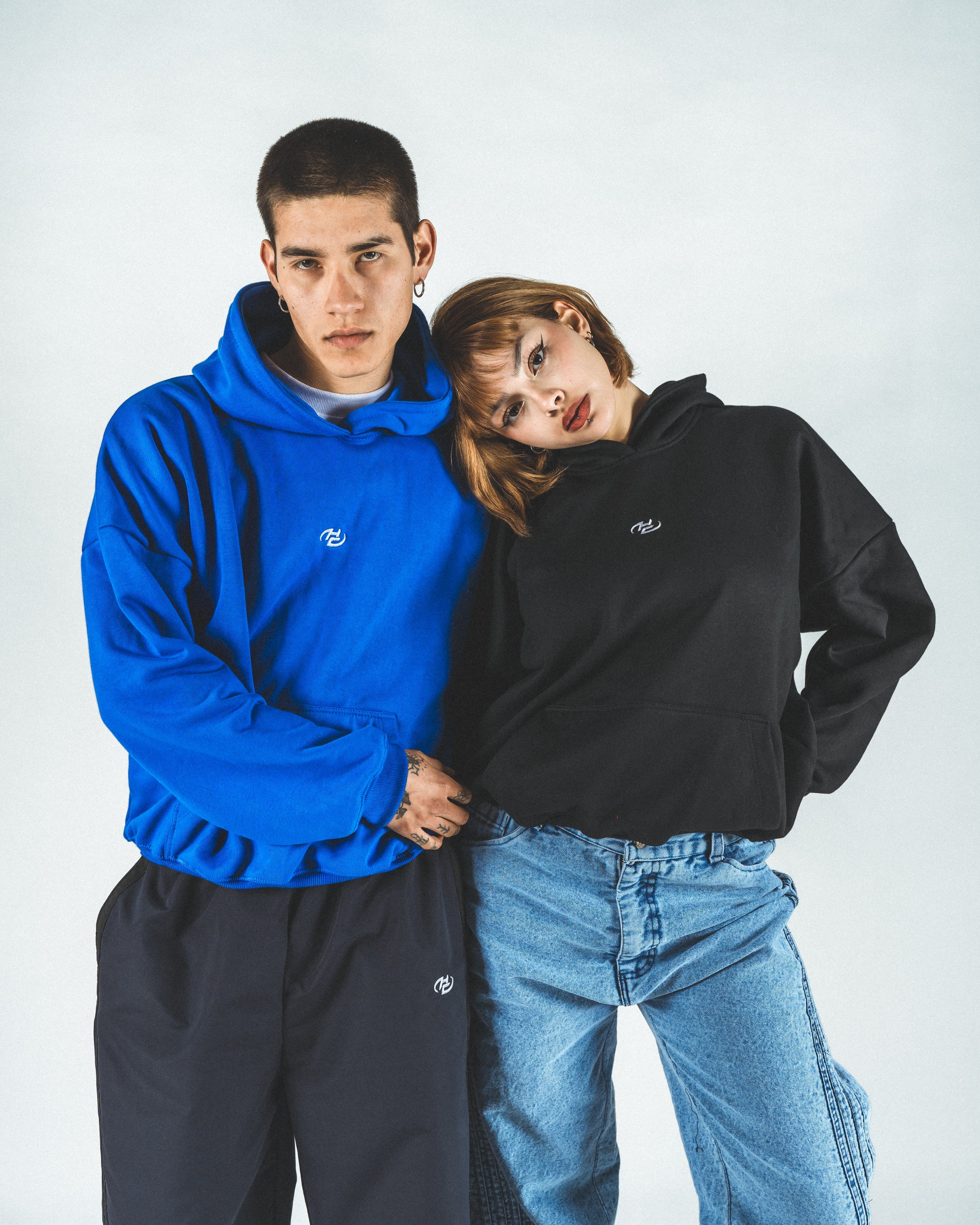 Boxy Fit Hoodie Black