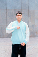 "Clubhouse" Zipper Knit Baby Blue