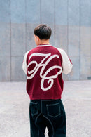 "Clubhouse" Zipper Knit Burgundy