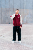 "Clubhouse" Zipper Knit Burgundy