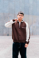 "Clubhouse" Zipper Knit Chocolate