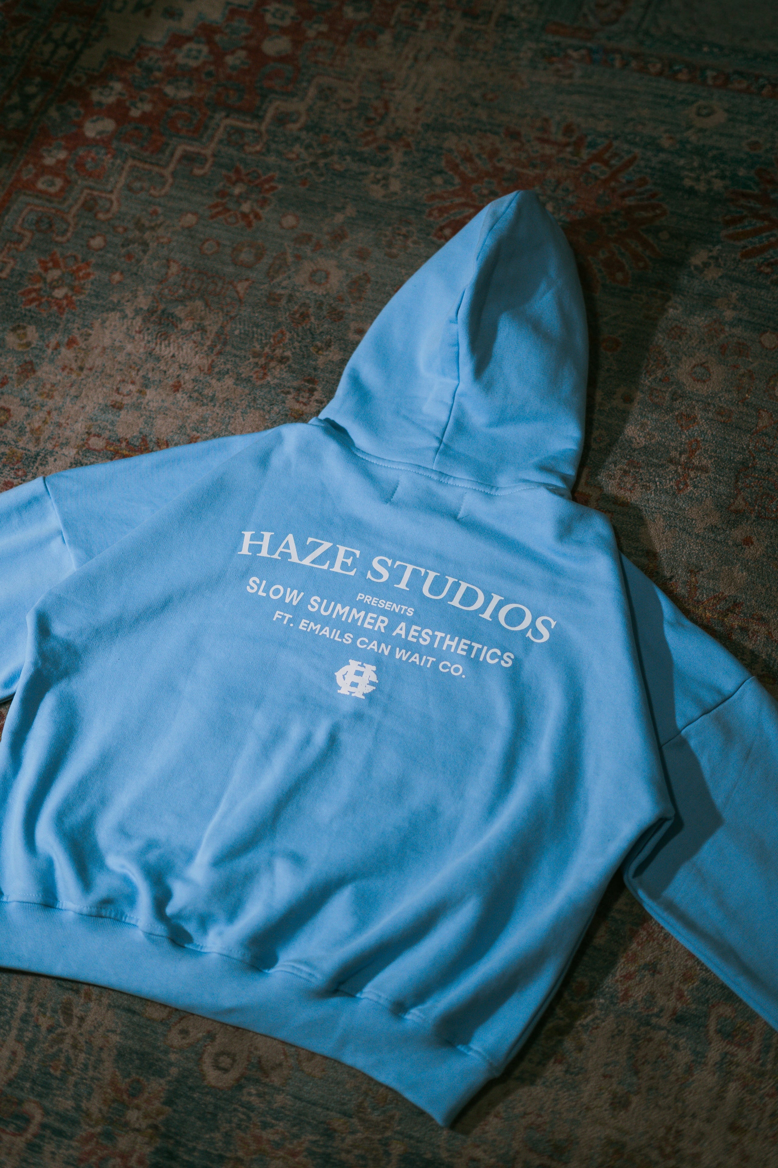 Haze Studios v2 Boxy Fit Hoodie Baby Blue