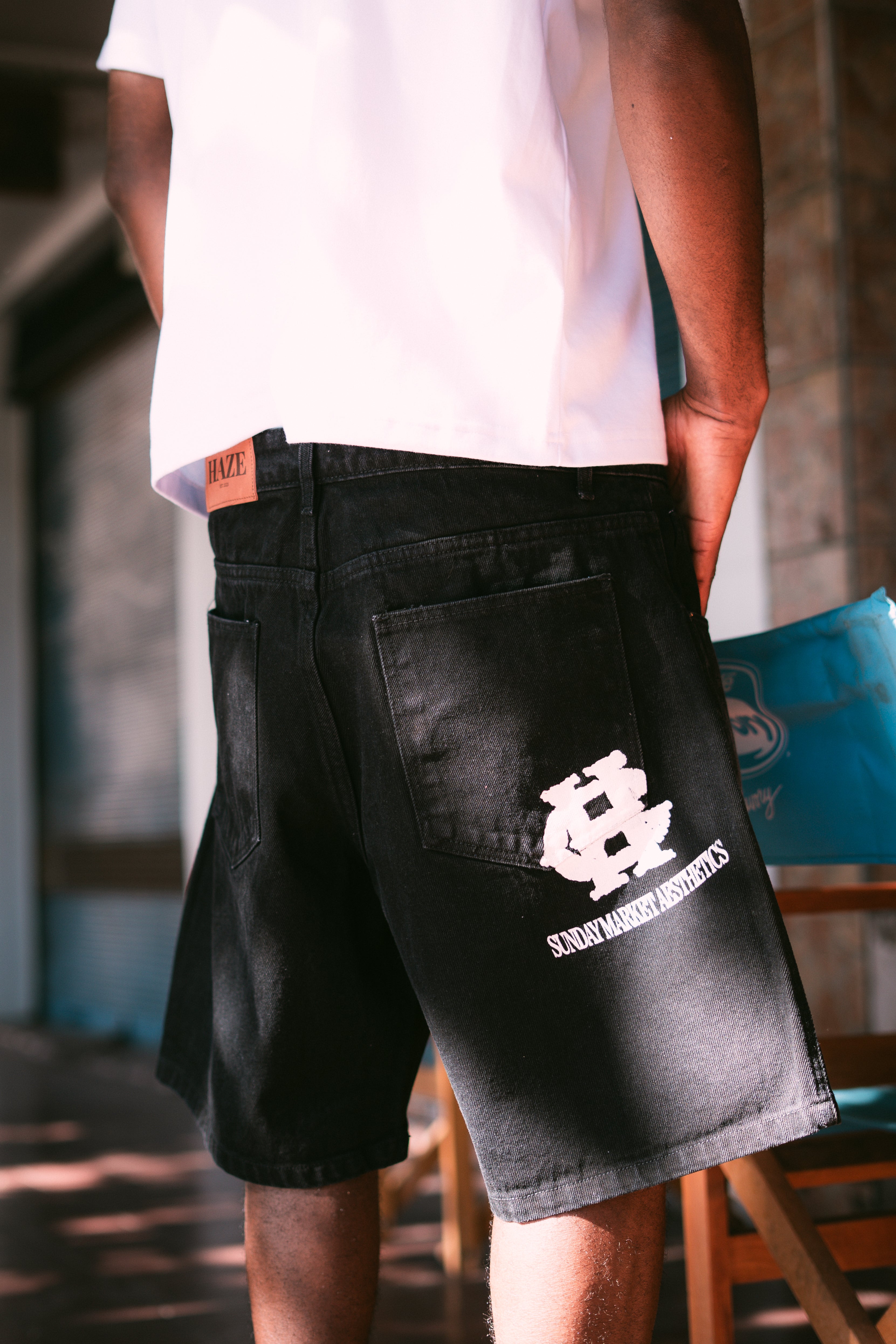 Sunday Market Short Jeans Black