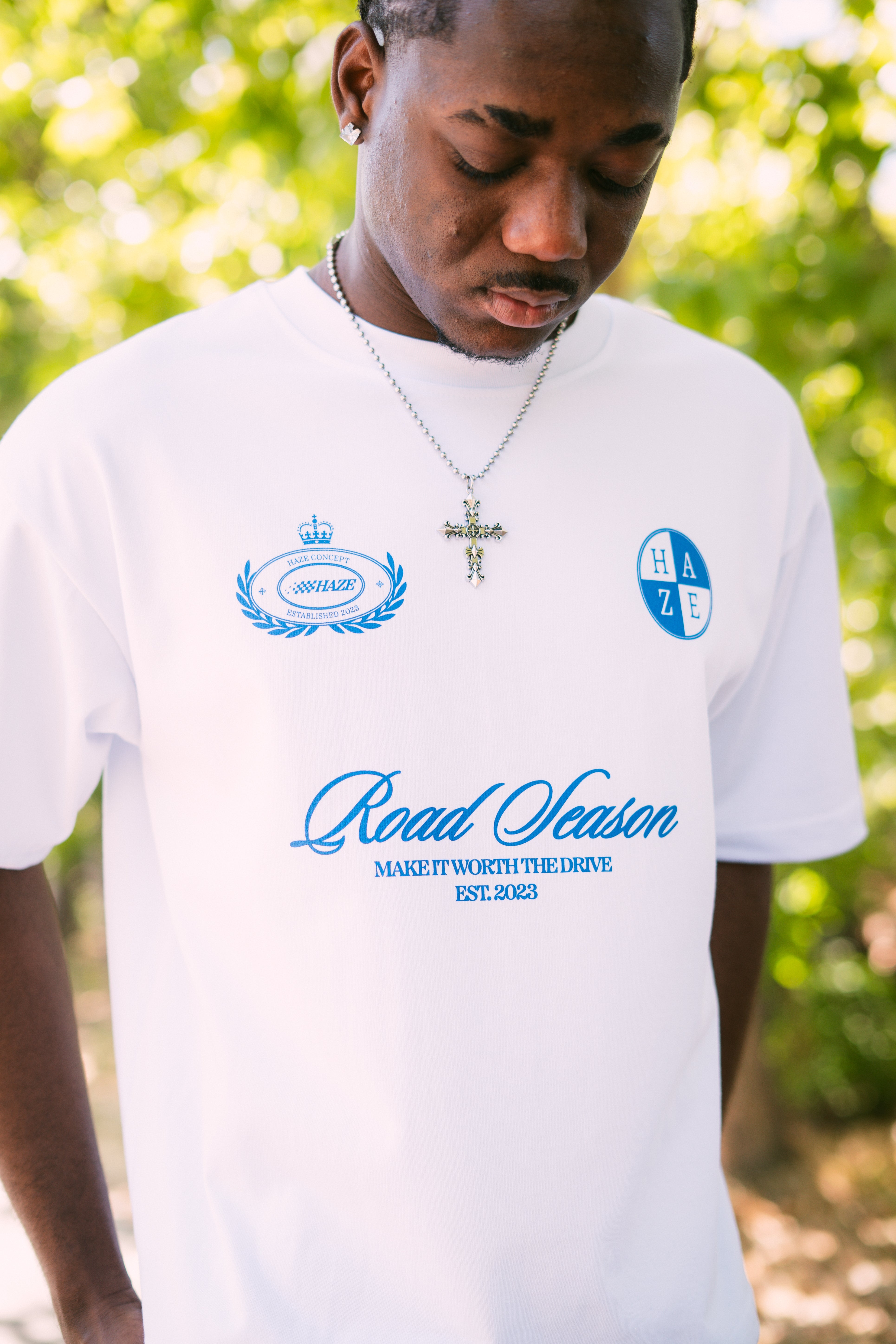 Roadtrip Boxy Fit Tee White