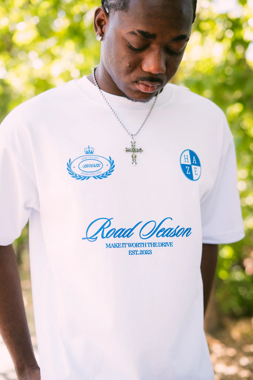 Roadtrip Boxy Fit Tee White