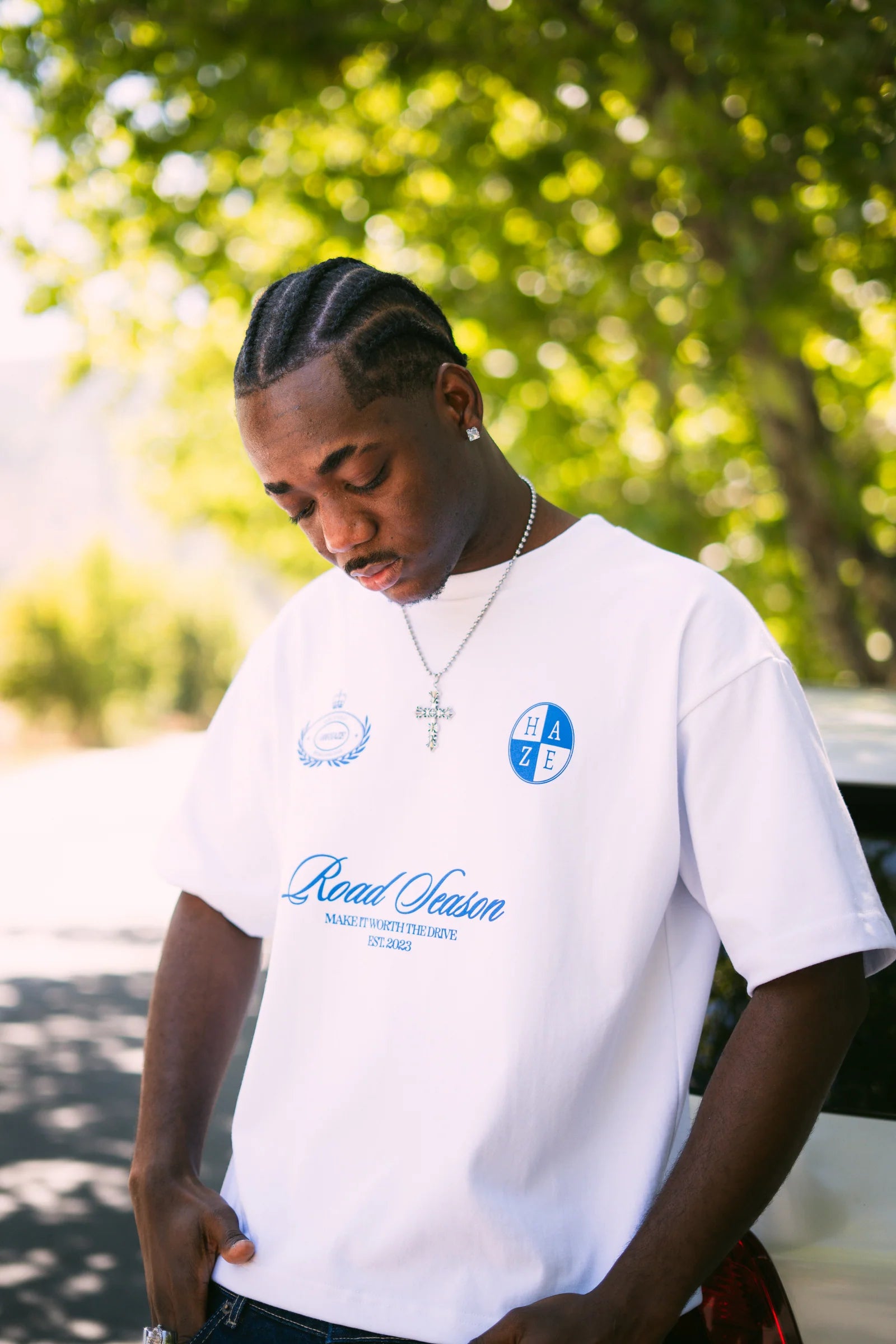 Roadtrip Boxy Fit Tee White