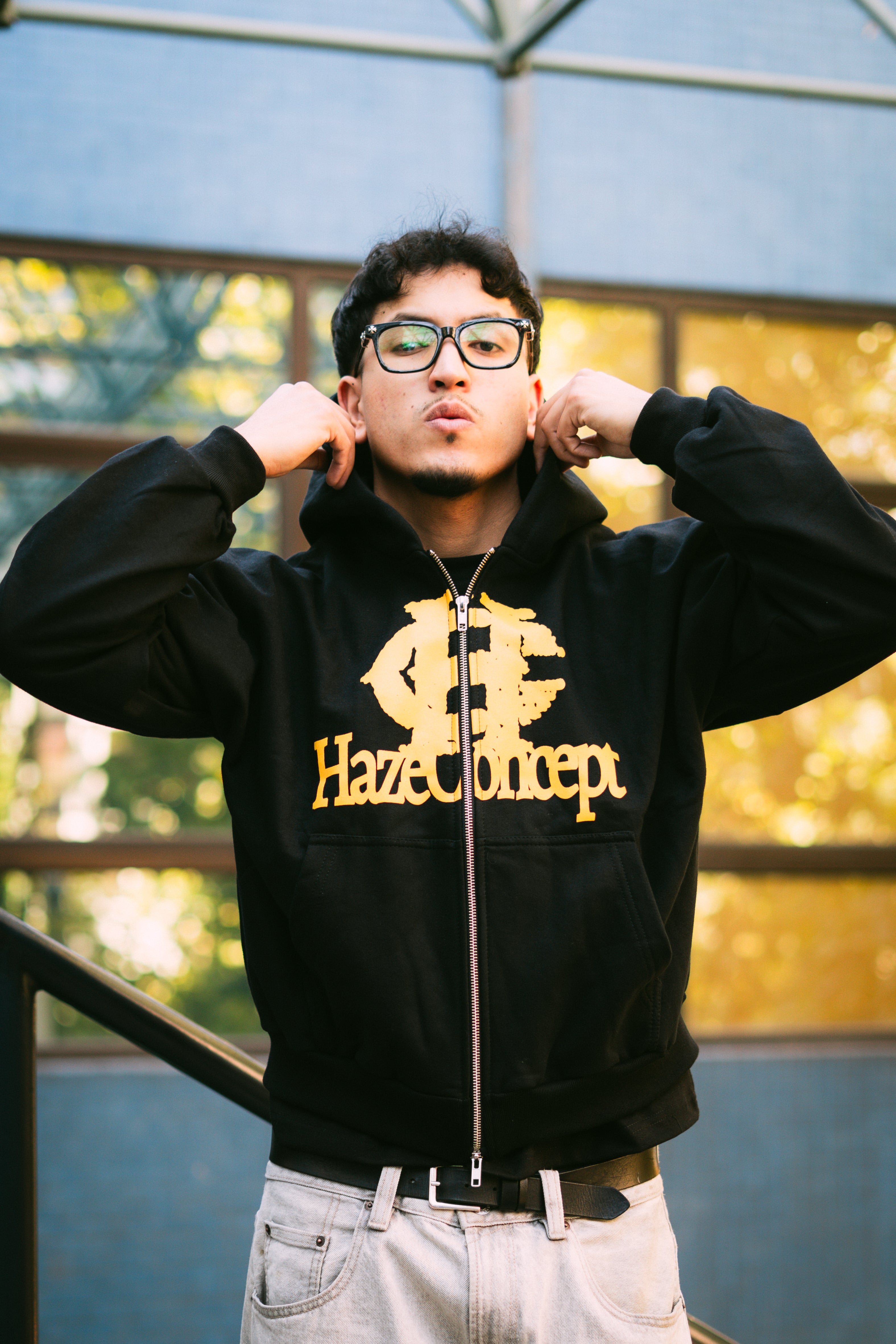 First Date Double Zip Black