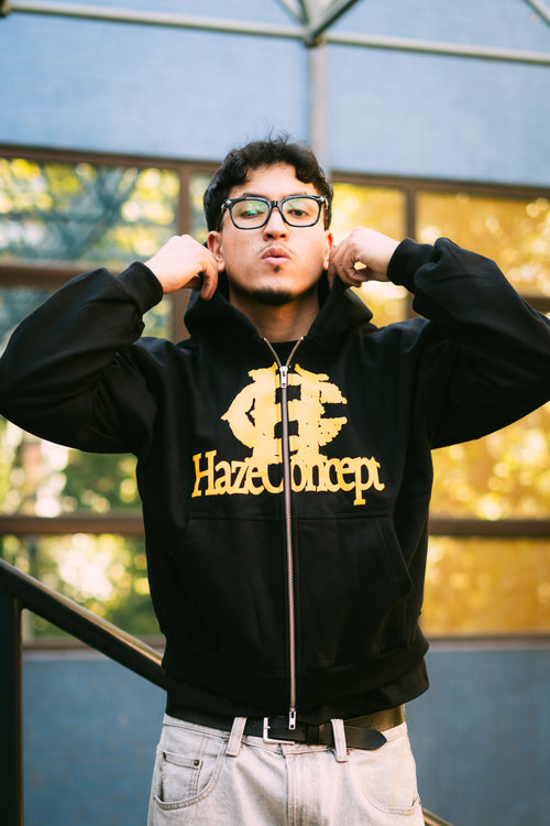 First Date Double Zip Black