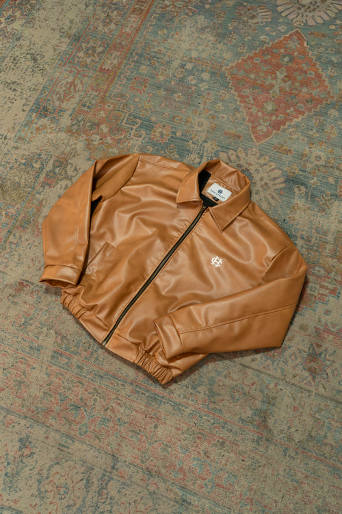 Haze Leather Jacket Camel