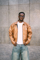 Haze Leather Jacket Camel