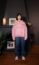 Boxy Fit Hoodie "New Standard" Pink