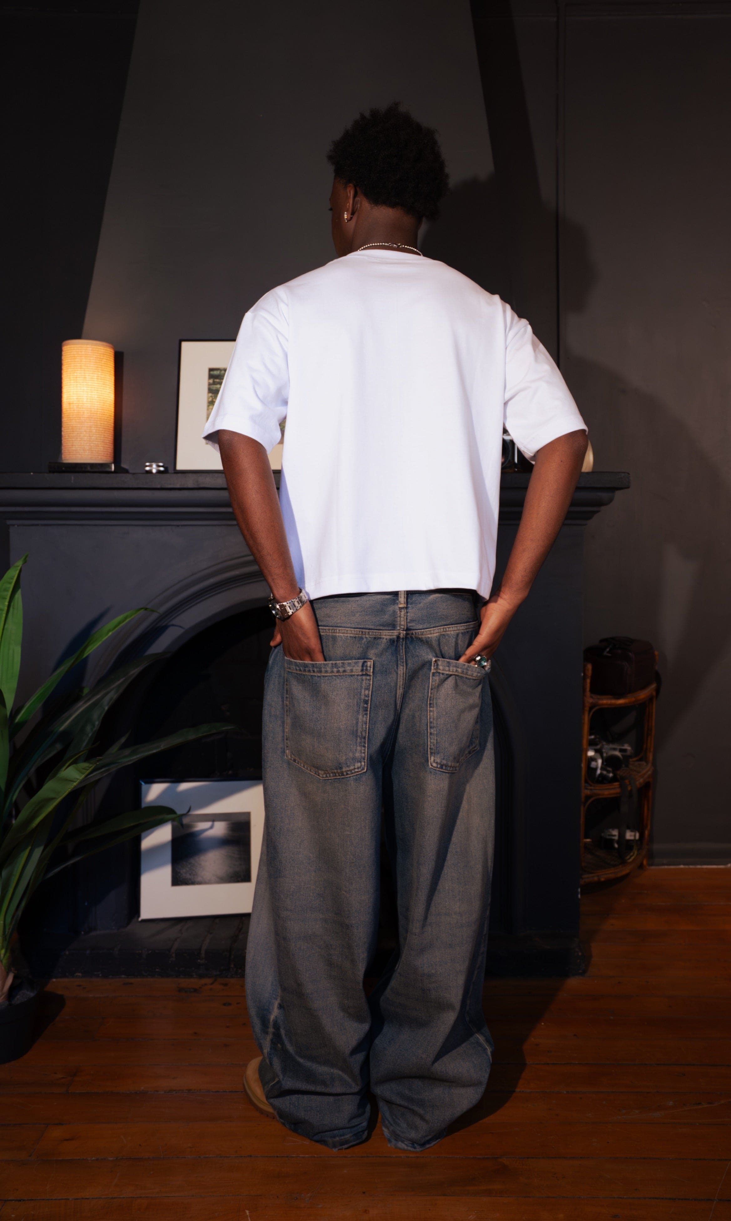 White Daily Boxy Tee