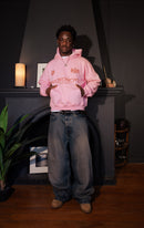 Boxy Fit Hoodie "New Standard" Pink