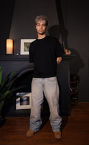 Black Daily Boxy Tee