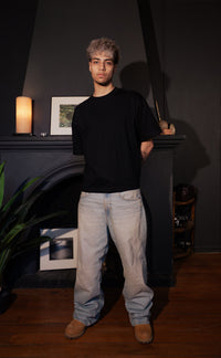 Black Daily Boxy Tee