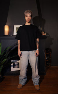 Black Daily Boxy Tee