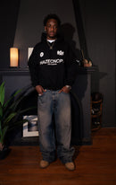 Boxy Fit Hoodie "New Standard" Black