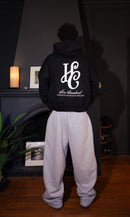 Boxy Fit Hoodie "Signature" Black