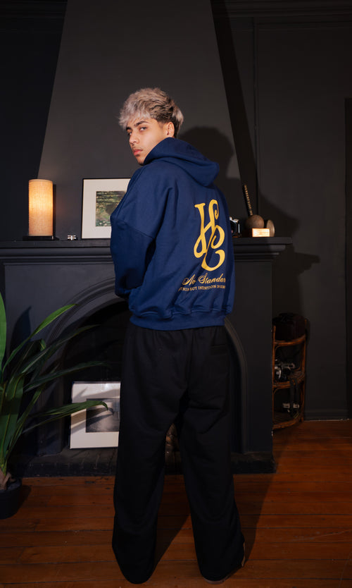 Buzo Baggy "Always on Sweatpants" negro por detrás