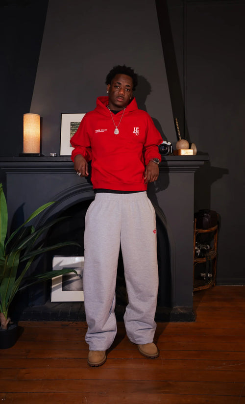 "Always On" Baggy Sweatpants Melange Grey