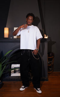 Black Icon Denim Pants