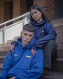 Boxy Fit Hoodie "Star" Royal Blue