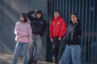 Boxy Fit Hoodie "Haze" Red