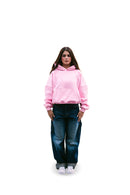 Boxy Fit Hoodie Pink HEAVYWEIGHT